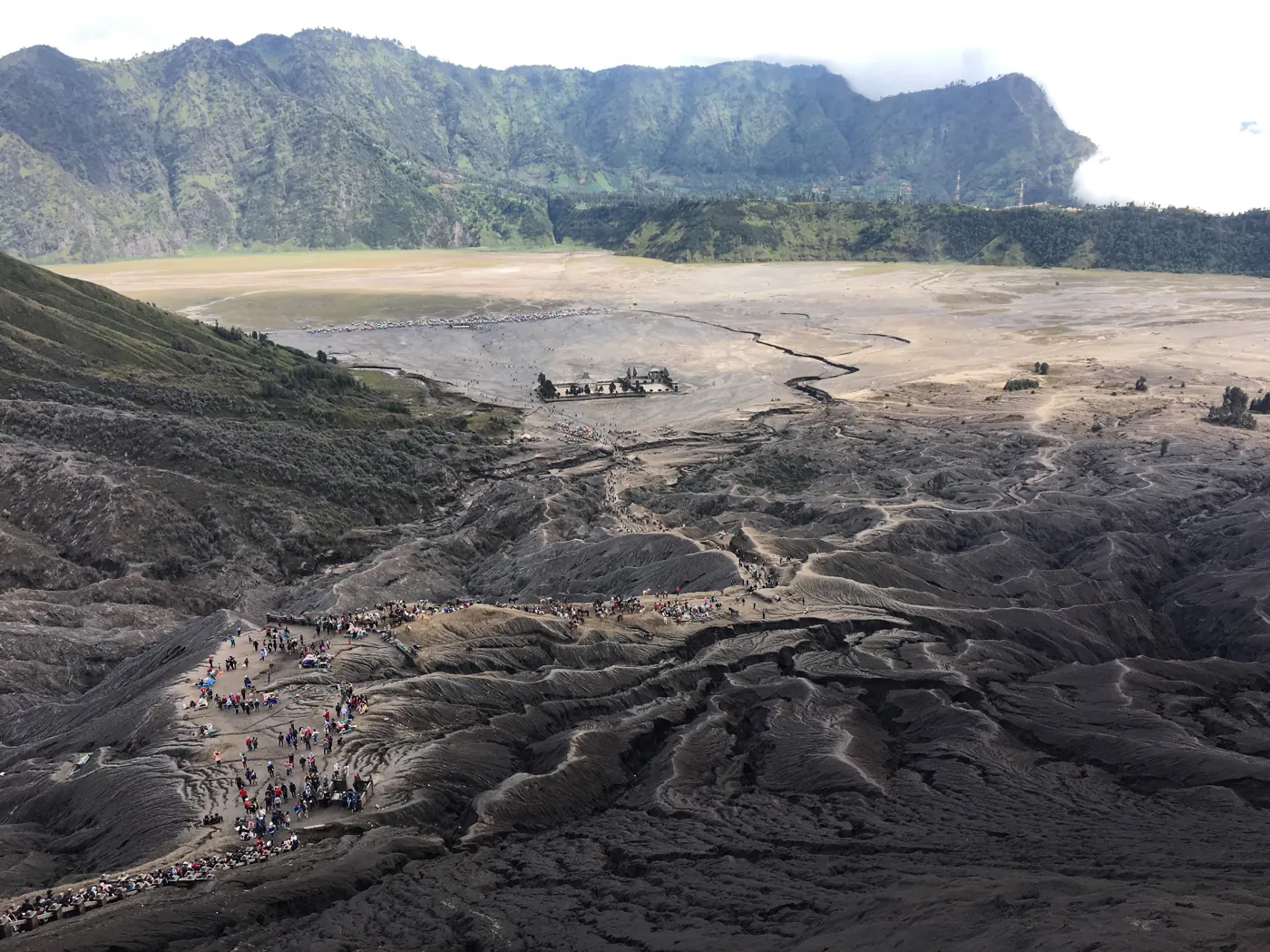 The volcanic landscape around Mount Bromo, the view the 9gag caption compared to Interstellar