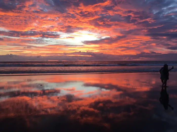 Sunset on the beach